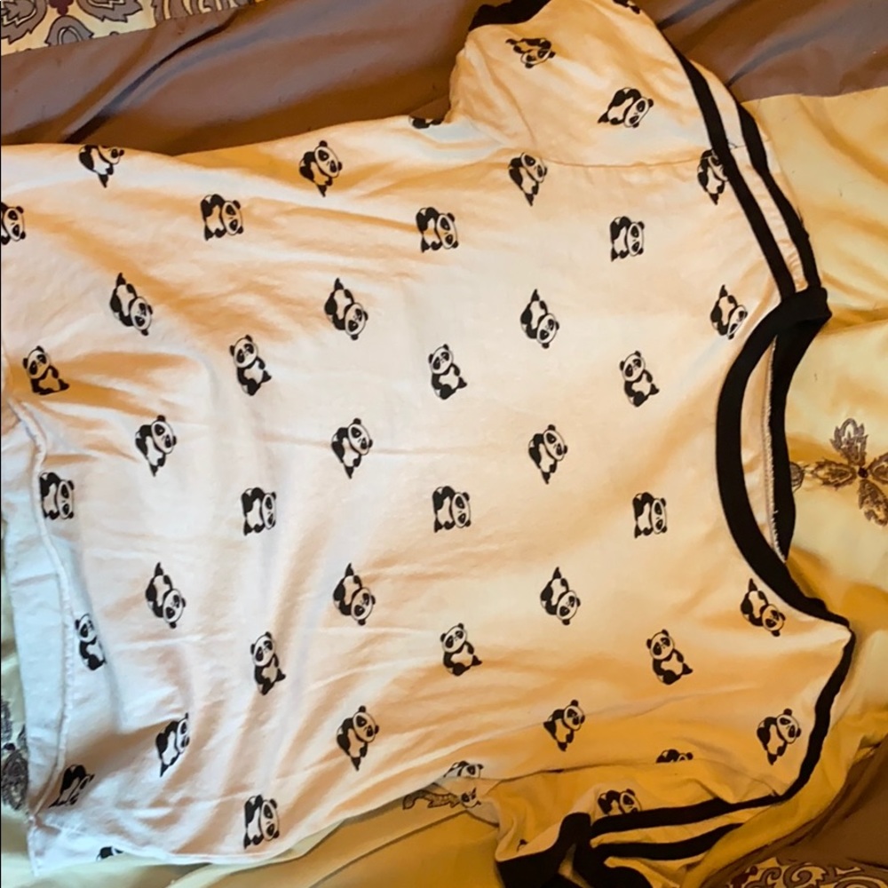 Panda cropped tshirt